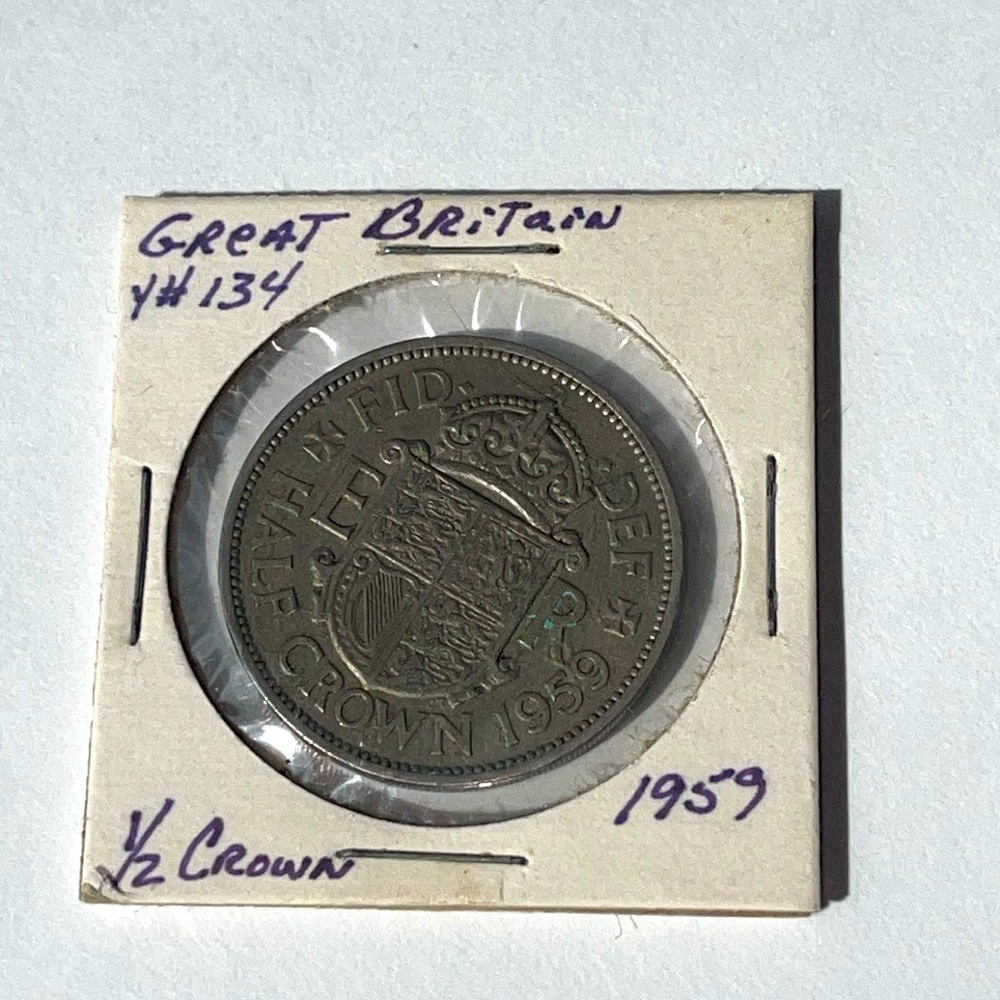 1956 Elizabeth II Great Britain UK Half Crown